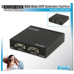 Konig VGA & Audio over UTP Extender/Splitter