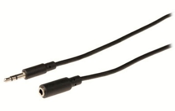 VLAP 22050B Cable 3.5mm Stereo male. - 3.5mm Stereo Female. 5m.