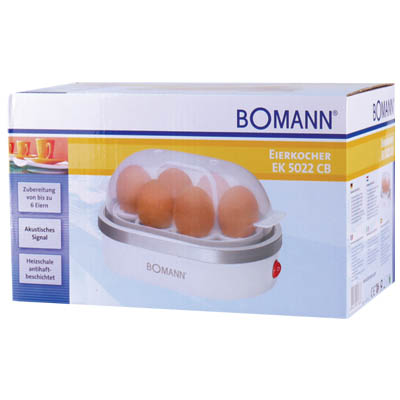 Bomann Egg Boiler for 6 Eggs 400W EK 5022 WHITE