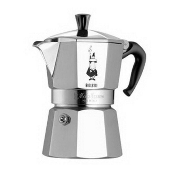 Bialetti Moka Express Espresso Pot 6cups Silver
