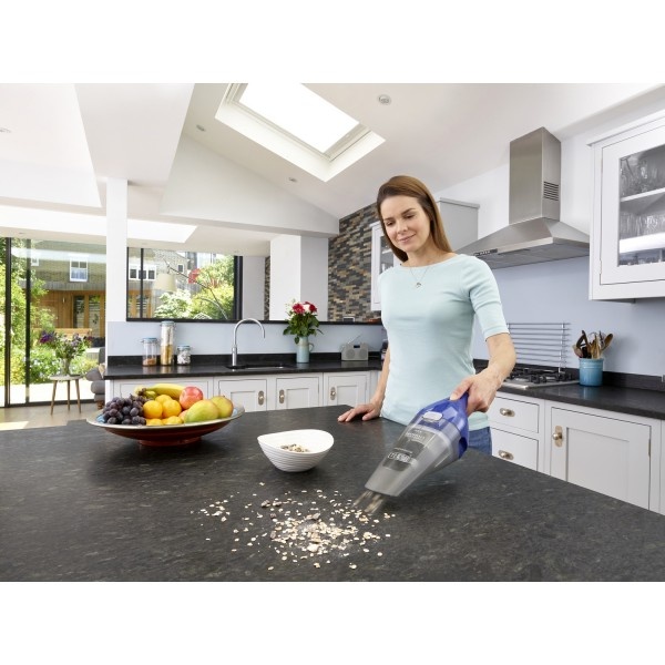 Black & Decker Επαναφορτιζόμενο Σκουπάκι Χειρός 3.6V Μπλε