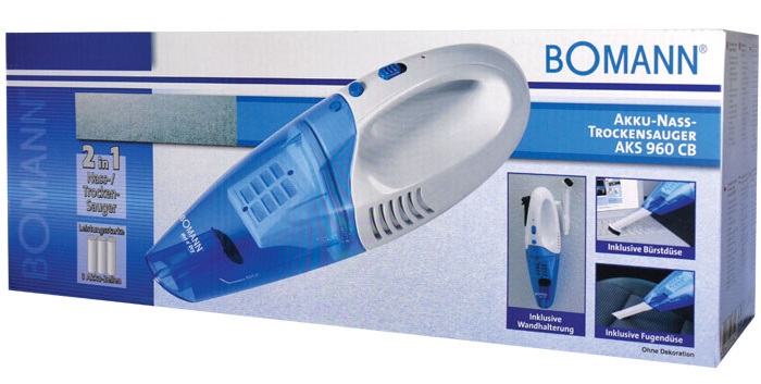 BOMANN Wet & Dry 3 6V Rechargeable Handheld Vacuum Cleaner AKS 960