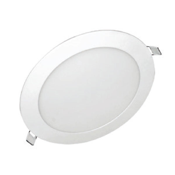Led panel λευκό στρογγυλό χωνευτό 8W 6000k ψυχρό φως δέσμης 120° 230V 520lm 30000h