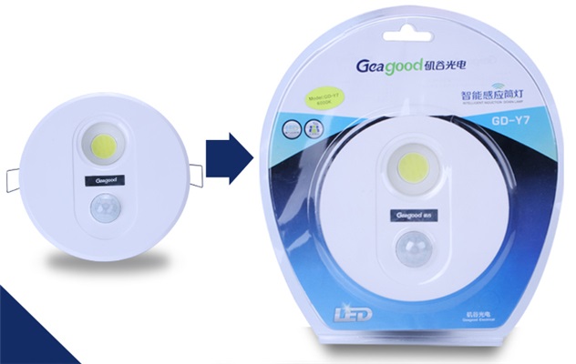 Geagood GD-Y7 Intelligent Motion Sensor LED COB Light
