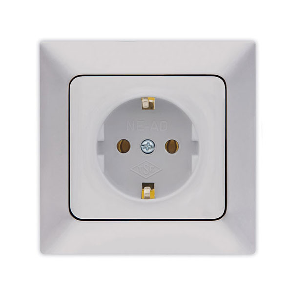 Socket hook 16A nickel matte NE-AD