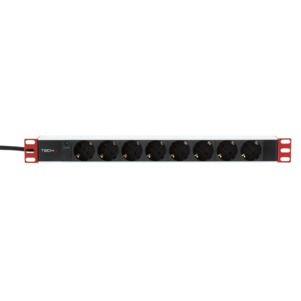 Techly I-CASE STRIP-81UDIT Power Strip Rack 19 