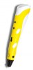 3D Pen Printing Drawing Pen with ABS Filament and 0.4m Ceramic Nozzle Yellow (OEM)