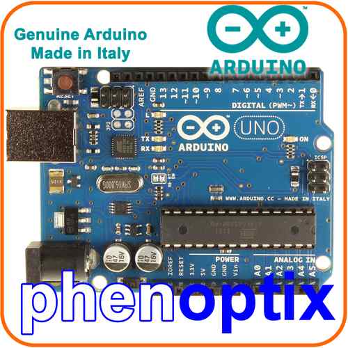 Arduino Uno R3 Official Board Rev 3 Sense and Control LEDs Robots Electronics A000066