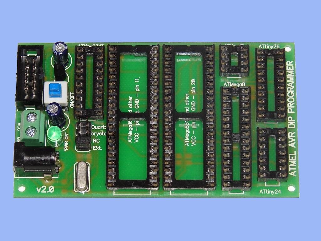 AVR DIP Programmer for ATMEL Controllers (Compatible with AVRISP, STK200, mkII, mkII)