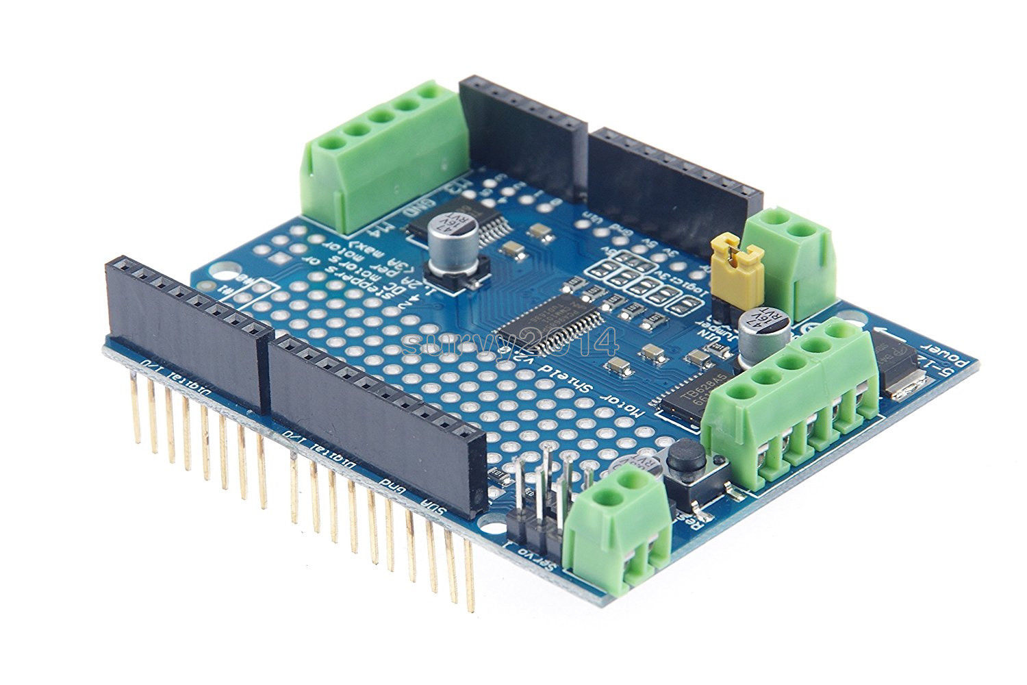 Arduino I2C v2 Motor/Stepper/Servo/Robot Shield Kit with PWM Driver (TOP)