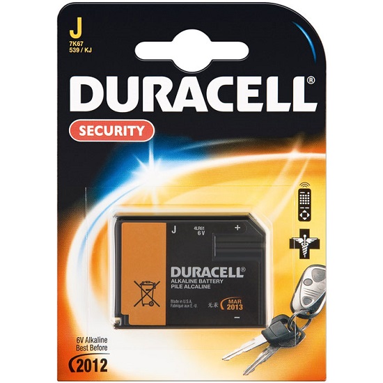 539 KJ 4LR61 7k67 Alkaline Battery 6V DURACELL