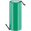 Επαναφορτιζόμενη μπαταρία Accu NiMh 1/2A 1,2 v 950 mA με λαμάκια. Επαναφορτιζόμενη μπαταρία Accu NiMh 1/2A 1,2 v 950 mA με λαμάκια.