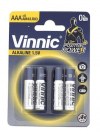 Vinnic Positive Power Αλκαλικές Μπαταρίες AAA 1.5V 4τμχ Vinnic Positive Power Αλκαλικές Μπαταρίες AAA 1.5V 4τμχ