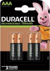 Επαναφορτιζόμενες μπαταρίες duracell AAA 750mAh συσκευασία 4 τεμ HR03/DC2400 Επαναφορτιζόμενες μπαταρίες duracell AAA 750mAh συσκευασία 4 τεμ HR03/DC2400