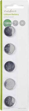 Nedis Μπαταρίες Λιθίου Ρολογιών CR2016 3V 5τμχ Nedis Μπαταρίες Λιθίου Ρολογιών CR2016 3V 5τμχ