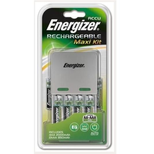 ΦΟΡΤΙΣΤΗΣ ΜΠΑΤΑΡΙΩΝ ENERGIZER MAXI KIT, με 4 AA και 2ΑΑΑ μπαταρίες ΔΩΡΟ EMG 922871