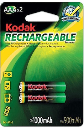 Μπαταρίες Kodak AAA 1000mAh επαναφορτιζομενες / 1.2 Volt Blister (2 Τεμάχια )