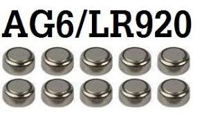 Type: 1.55V Button Coin Cell Watch Battery  AG6 AG-6 LR920