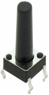 TACT SWITCH 6X6 h17mm switch Black