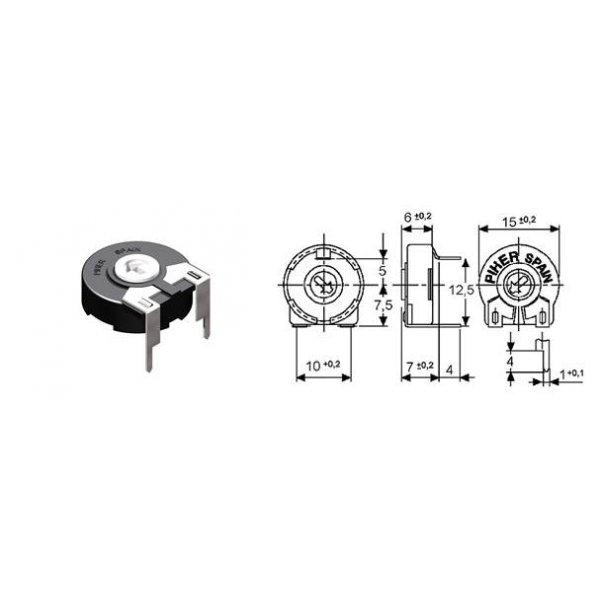 Trimmer 22K 203M οριζόντιο (OEM)