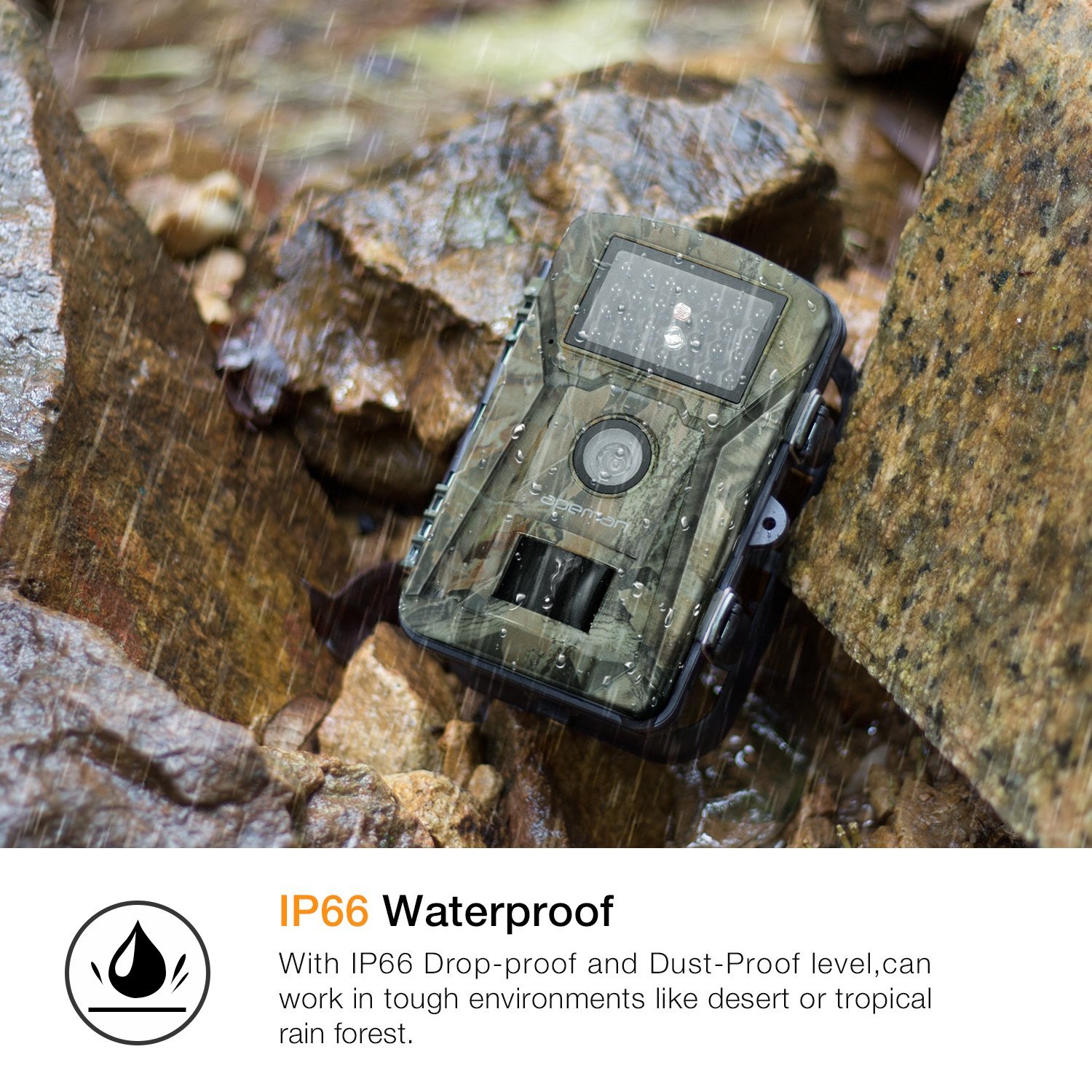 ΑPEMAN Trail Camera 12MP 1080P 2.4