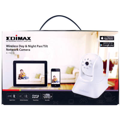 Edimax Ασύρματη IP Κάμερα με Δυνατότητα Νυχτερινής Λήψης και Μικρόφωνο EDIMAX IC-7001W