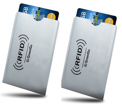 GREENGO PayPass Wireless Credit Card Reader Protection Case (GSM017598) - Holds 2 Cards