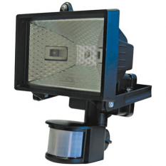 Προβολέας Εξωτερικός Μαύρος Halogen 150W με ανιχνευτή κίνησης EL-PIRLA 30 της HQ (EL-PIRLA 30)