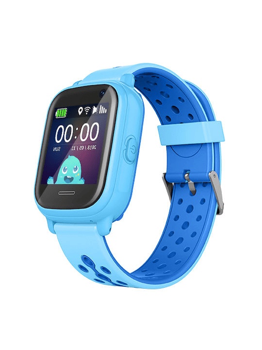 INTIME Kids Smartwatch with GPS (Blue) (Rubber & Plastic Strap)