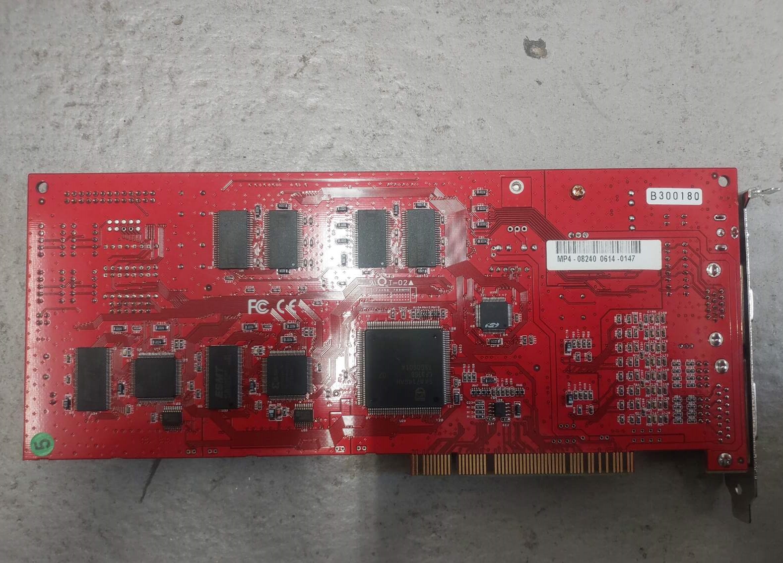 PCI DVR Card (8-CHANNELS) ( D-Type Board) (B300180) (MP4-08240)