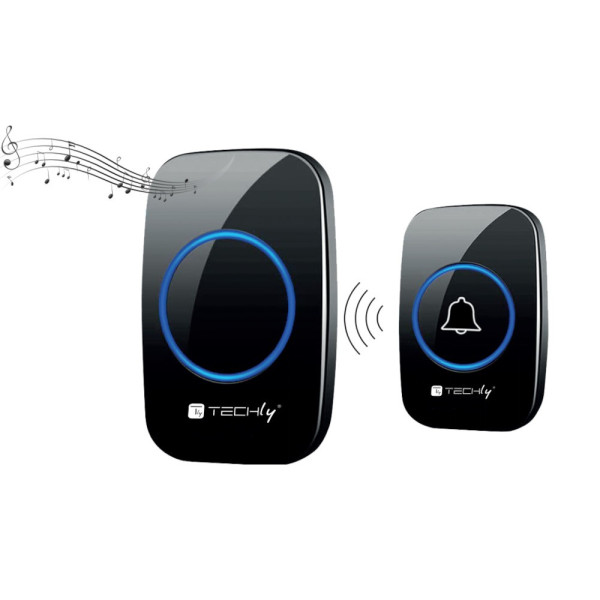 Techly I-BELL-RING04 - Wireless Doorbell Kit Up to 300 meters
