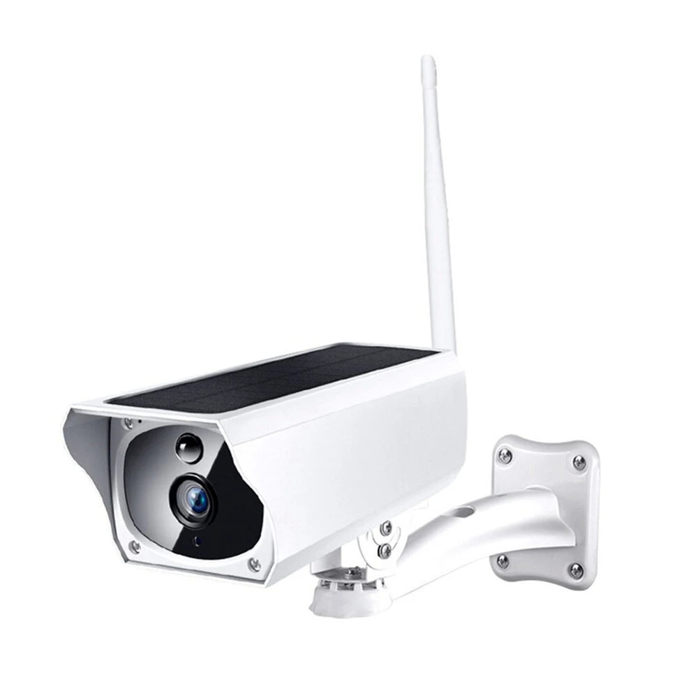 WiFi Wireless Solar-Powered 1080P IP Surveillance Camera (Waterproof, Night Vision, Intercom) (Indoor/Outdoor)