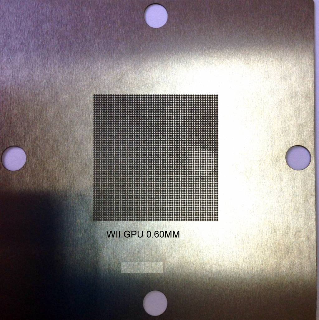 80 x 80mm BGA Universal Stencil Kit for WII GPU Universal reballing stencil - 0.60mm (OEM)