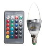 Πολύχρωμο LED RGB λάμπα με τηλεχειριστήριο E27 3W (Oem)