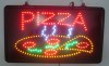 Πινακίδα LED Πολλαπλών Χρωμάτων "PIZZA" 25X50 cm