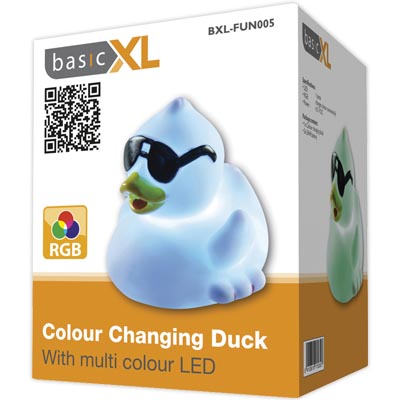 BasicXL Φωτιζόμενη Πάπια με LED και Εναλλαγή Χρωμάτων BXL-FUN 005