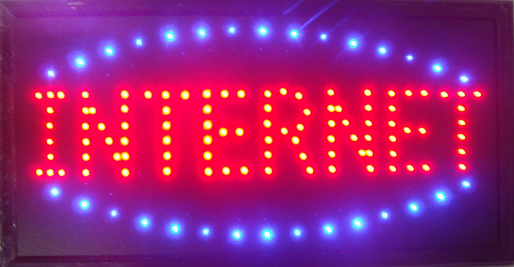 Πινακίδα LED 2 Χρωμάτων INTERNET