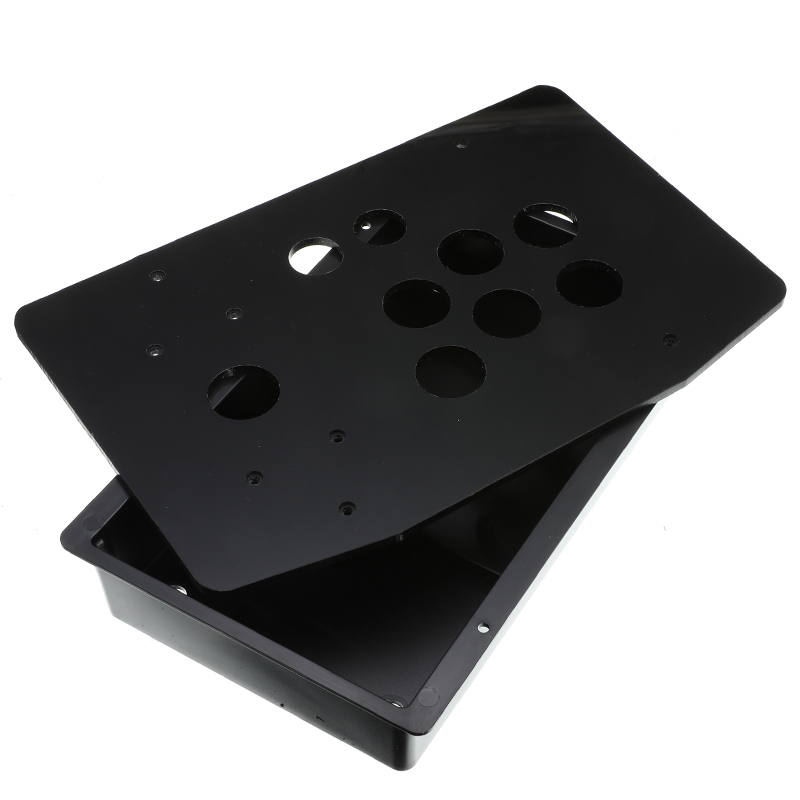 Acrylic Panel Case Replacement DIY Clear Black Arcade Joystick