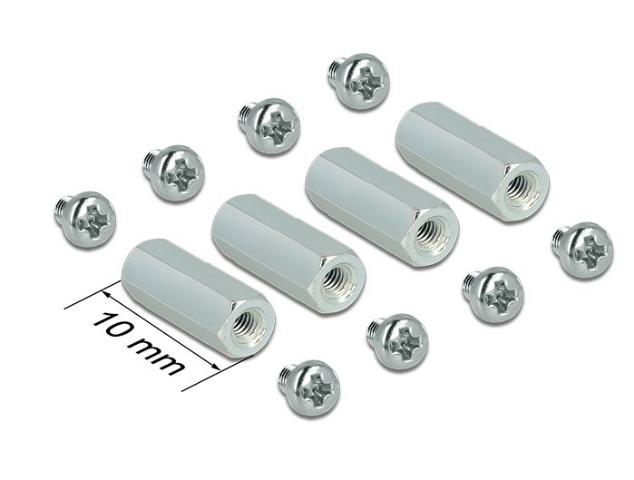 DELOCK Mounting Kit M2.5 Spacer hexagon θηλ. σε θηλ. 10mm για Raspberry Pi 18218