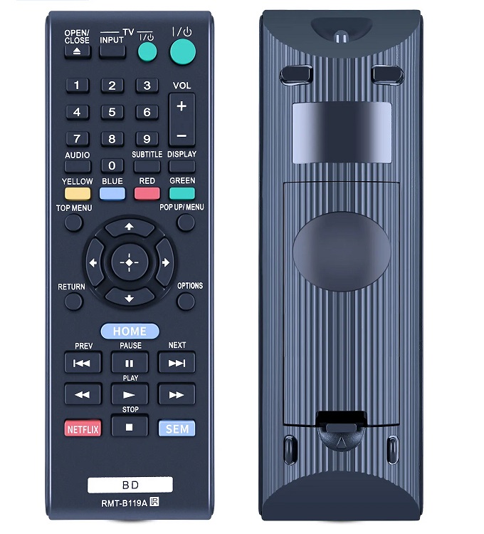 Sony Blu-ray Player Remote Control (BDP-S780) (BDP-S790) (BDP-S190) (BDP-S490) (BDP-S390) (BDP-S5100) (BDP-S4100) (BDP-S3100)