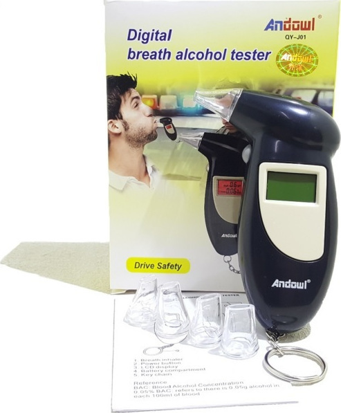 Andowl Digital Breath Alcohol Tester with Screen (QY-AJ01)