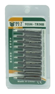 Best Soldering Tip Set (10-Piece) (900M-T-B) (Black)
