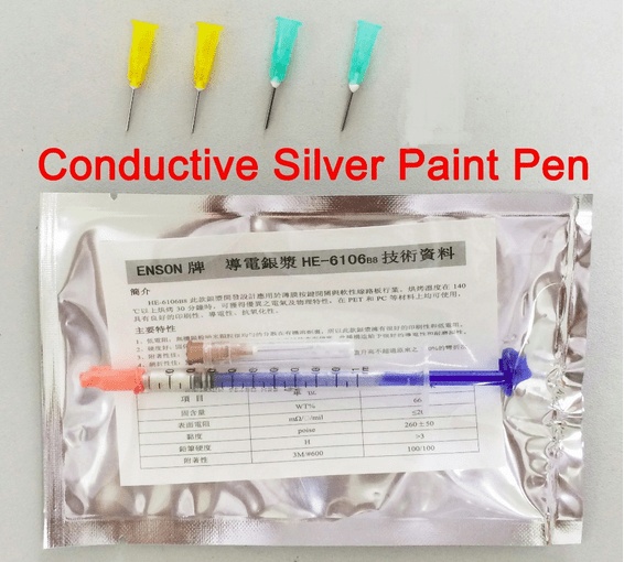 Conductive Silver Trace Pen with 4 Needles for Repairing Keyboard Circuits and PCB 0.2ml (OEM)