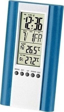 PLATINET DIGITAL WEATHER STATION LCD WIRED SENSOR BLUE (PL43570)
