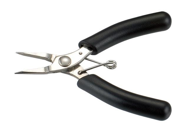 Sprotek ST-P216 Mini 4-inch Semi-Round Black Tweezers