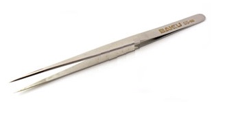 BAKU SS-SA Professional Tweezer silver