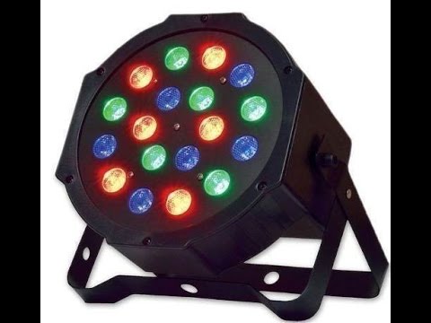 Digital 18pcs RGB DMX 18pcs Flat Mini Led disco Par