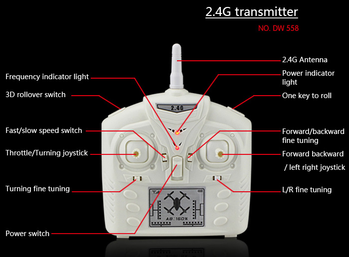 Quadcopter DUWEI EXPLORER DW - 558 Explorer UFO