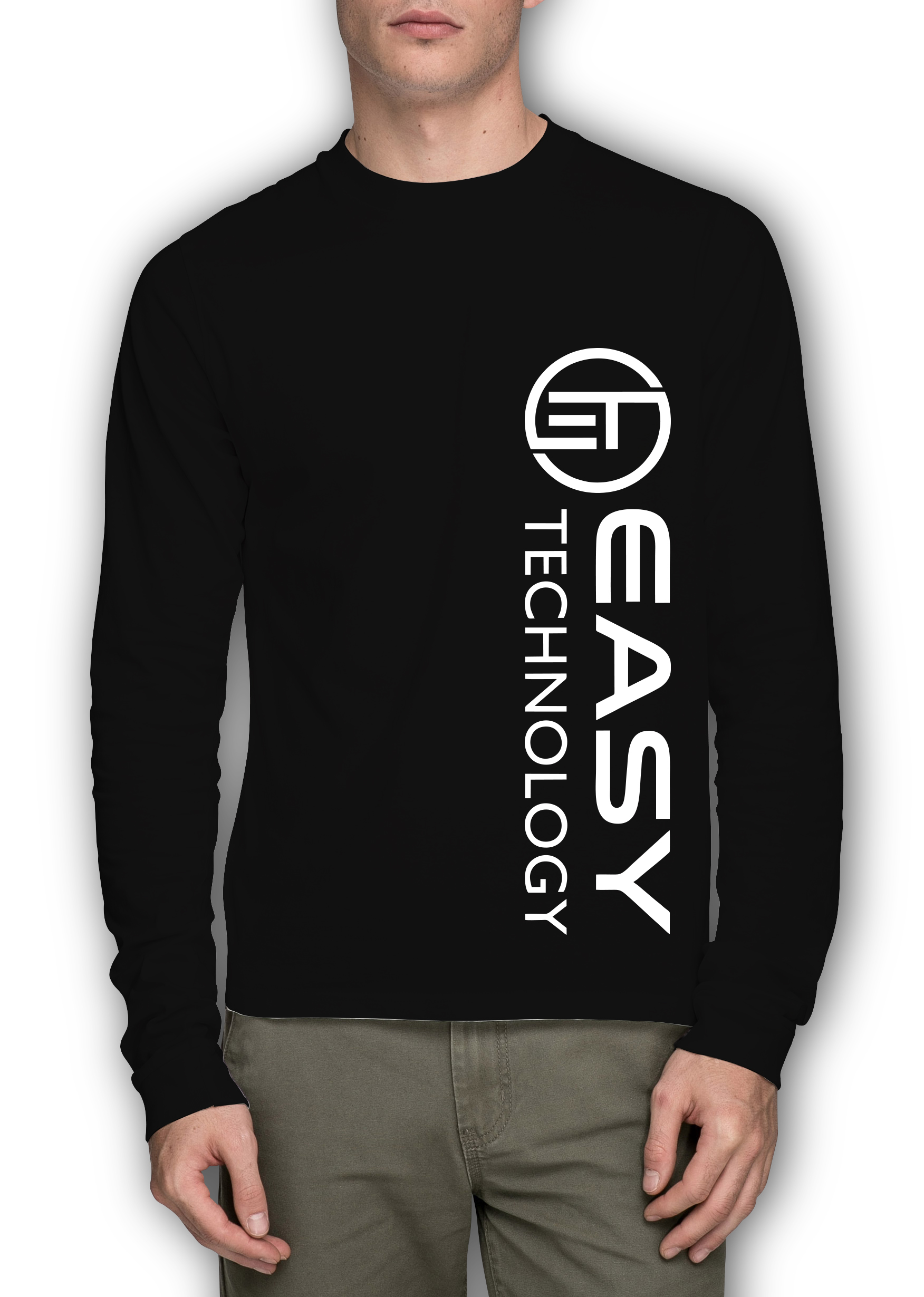 Long Sleeve POLO Easy and Tech Black color - Medium
