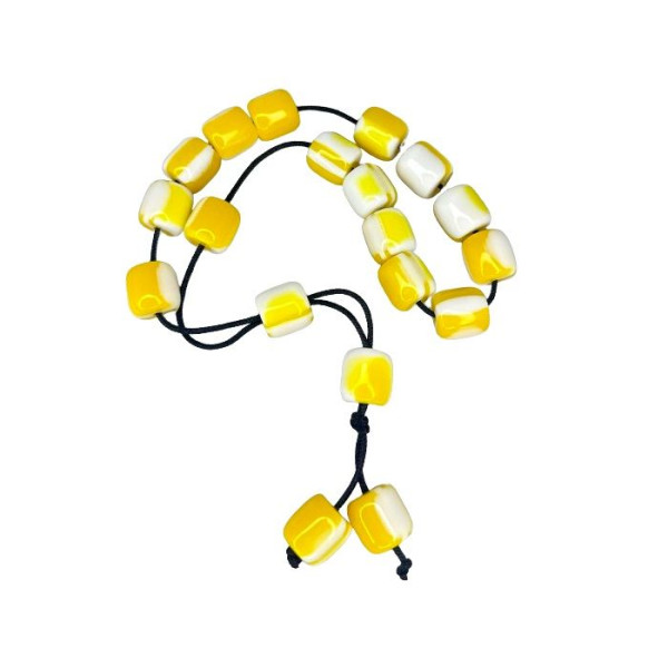 YELLOW - WHITE KOMBOLS
